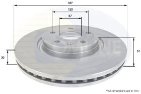 COMLI ADC1141V - COATED BRAKE DISC