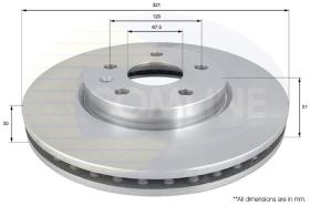 COMLI ADC1142V - COATED BRAKE DISC