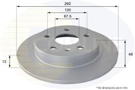 COMLI ADC1145 - COATED BRAKE DISC