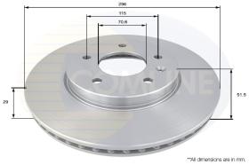 COMLI ADC1146V - COATED BRAKE DISC