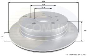 COMLI ADC1147V - COATED BRAKE DISC