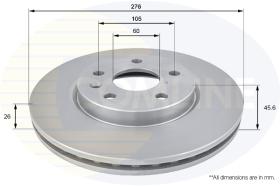 COMLI ADC1151V - COATED BRAKE DISC