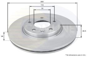 COMLI ADC1153V - COATED BRAKE DISC