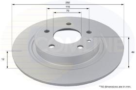 COMLI ADC1154 - COATED BRAKE DISC