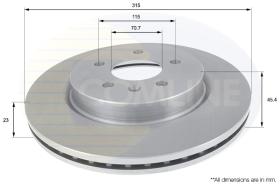 COMLI ADC1156V - COATED BRAKE DISC