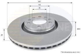 COMLI ADC1157V - COATED BRAKE DISC