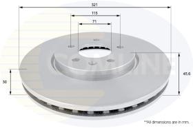 COMLI ADC1159V - COATED BRAKE DISC