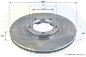 COMLI ADC1204V - COATED BRAKE DISC