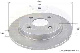 COMLI ADC1207 - COATED BRAKE DISC