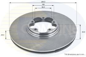 COMLI ADC1213V - COATED BRAKE DISC