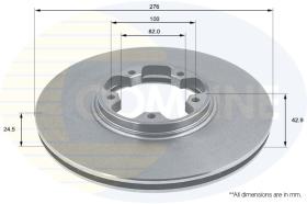 COMLI ADC1214V - COATED BRAKE DISC