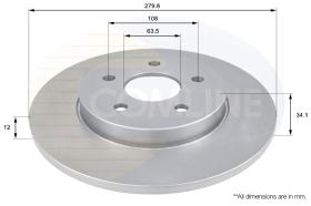 COMLI ADC1219 - COATED BRAKE DISC