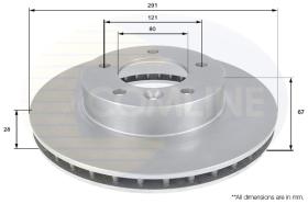 COMLI ADC1222V - COATED BRAKE DISC