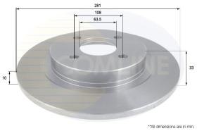 COMLI ADC1224 - BRAKE DISC