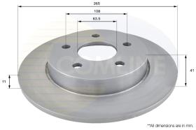 COMLI ADC1228 - COATED BRAKE DISC