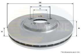 COMLI ADC1245V - COATED BRAKE DISC