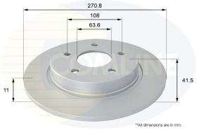 COMLI ADC1247 - COATED BRAKE DISC