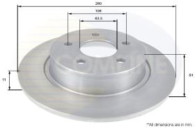 COMLI ADC1248 - COATED BRAKE DISC