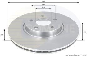 COMLI ADC1249V - COATED BRAKE DISC