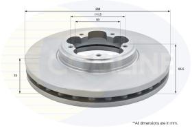 COMLI ADC1250V - COATED BRAKE DISC