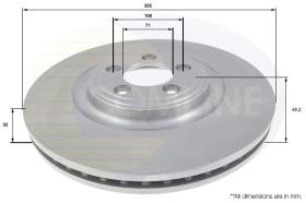 COMLI ADC1252V - COATED BRAKE DISC