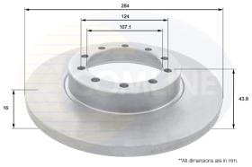 COMLI ADC1253 - COATED BRAKE DISC