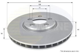 COMLI ADC1254V - COATED BRAKE DISC