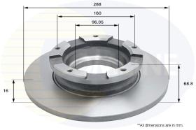 COMLI ADC1255 - COATED BRAKE DISC