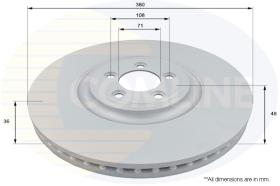 COMLI ADC1256V - COATED BRAKE DISC