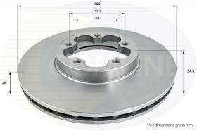 COMLI ADC1259V - COATED BRAKE DISC