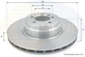 COMLI ADC1261V - COATED BRAKE DISC