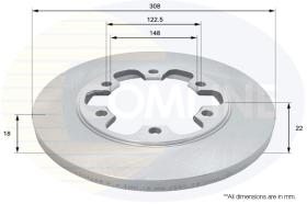 COMLI ADC1269 - COATED BRAKE DISC