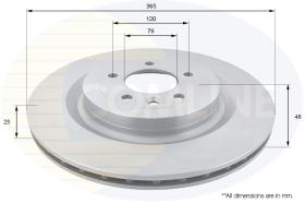 COMLI ADC1279V - COATED BRAKE DISC