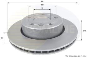 COMLI ADC1306V - COATED BRAKE DISC