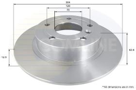 COMLI ADC1307 - COATED BRAKE DISC