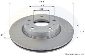 COMLI ADC1309V - COATED BRAKE DISC