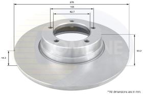 COMLI ADC1314 - COATED BRAKE DISC