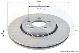 COMLI ADC1318V - COATED BRAKE DISC