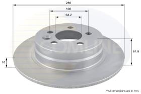 COMLI ADC1319 - COATED BRAKE DISC