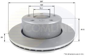 COMLI ADC1320V - COATED BRAKE DISC - SUPERSEDES ADC1315V