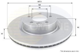 COMLI ADC1323V - COATED BRAKE DISC