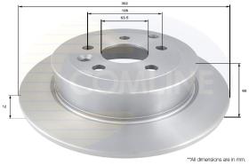 COMLI ADC1326 - COATED BRAKE DISC