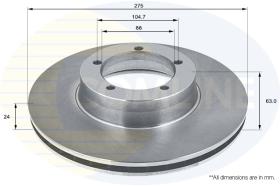 COMLI ADC1329V - COATED BRAKE DISC