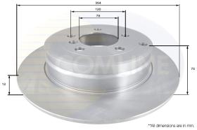 COMLI ADC1332 - COATED BRAKE DISC