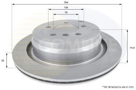 COMLI ADC1333V - COATED BRAKE DISC - SUPERSEDES ADC1333