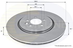 COMLI ADC1336V - COATED BRAKE DISC