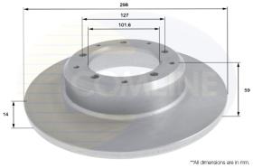 COMLI ADC1338 - BRAKE DISC