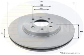 COMLI ADC1339V - COATED BRAKE DISC