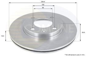 COMLI ADC1404V - COATED BRAKE DISC