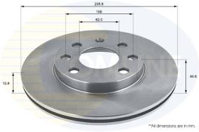 COMLI ADC1406 - COATED BRAKE DISC